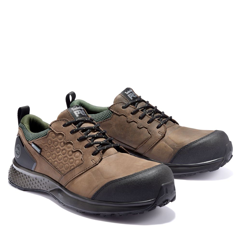 Zapatos De Seguridad Timberland Mujer Pro® Reaxion Comp Toe Marrones/Negras - Chile ZOU-234791